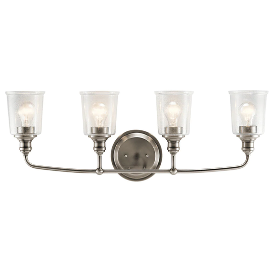 Kichler Lighting Waverly Collection 4-light Classic Pewter Bath/Vanity Light
