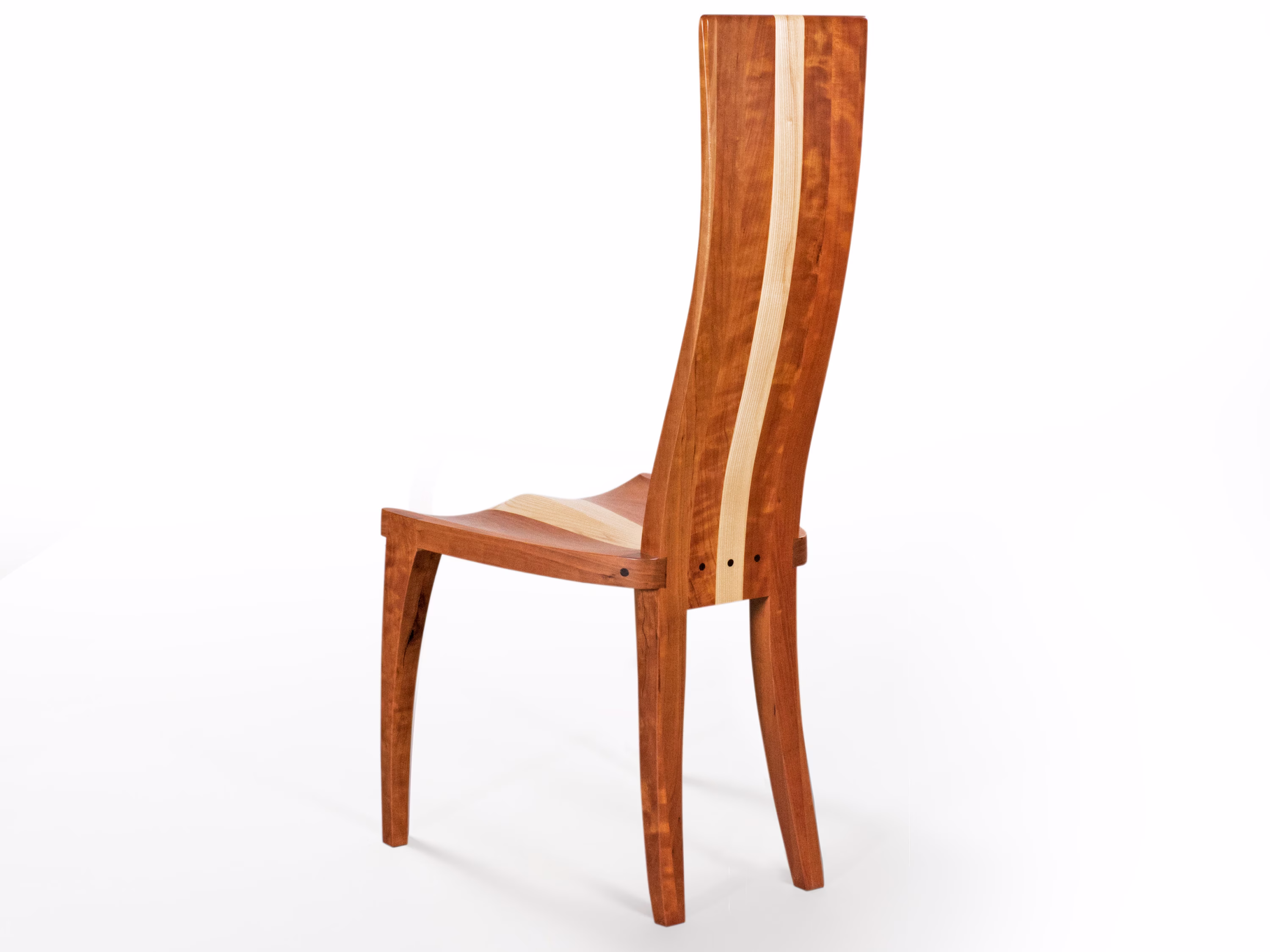 Wood Dining Chair in Solid Cherry - Gazelle High Back