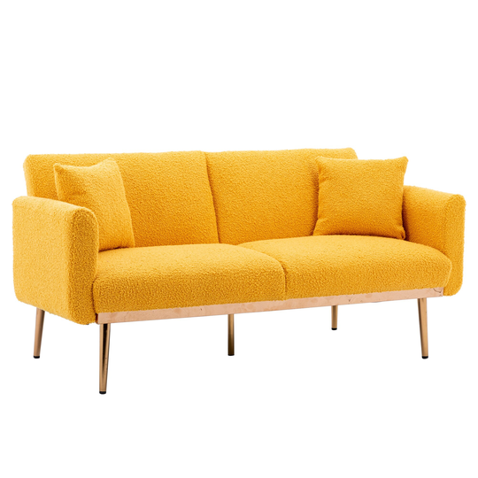 Convertible Folding Futon Sofa Bed, Sleeper Sofa Manual Recline Loveseat Couch