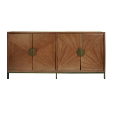 Emory 72" Wide Walnut Wood Sideboard