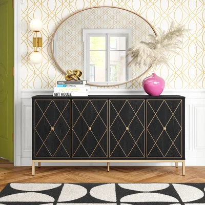Francoise 61.25'' Wide 2 Drawer Sideboard