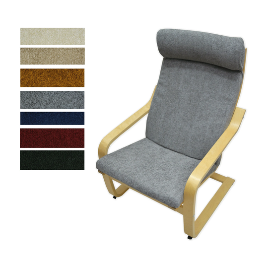 Ikea Poang Cushion Cover, Chair Slipcover, Linen Velvet Seat Covers