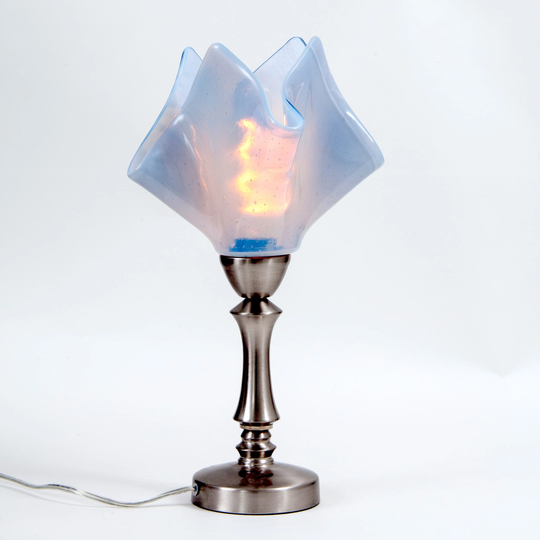 Opaline Table Lamp, Vintage Romantic Art Glass Statement Opaline Shade, Lighting, Pendant Light