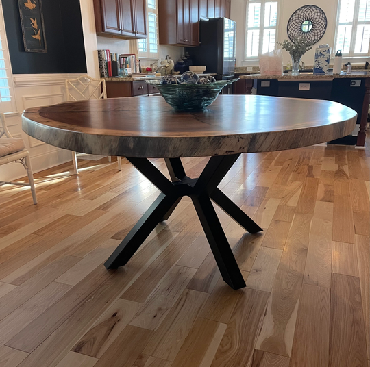 Spider Steel Dining Table Base, Modern Metal Base For Square Or Round Top