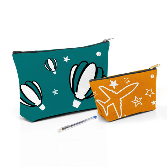 Zippered Accessory Pouch Travel Bag, Unique Gift, Mask Pouch, Makeup Medicine Jewelry Case, Pencil Coin Purse