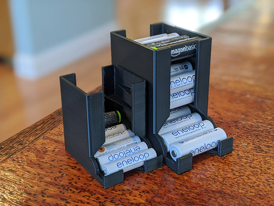 Battery Dispenser Aa/Aaa | Stackable Battery Organizer