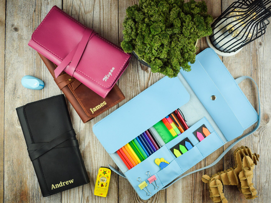 Leather Pencil Case, Roll
