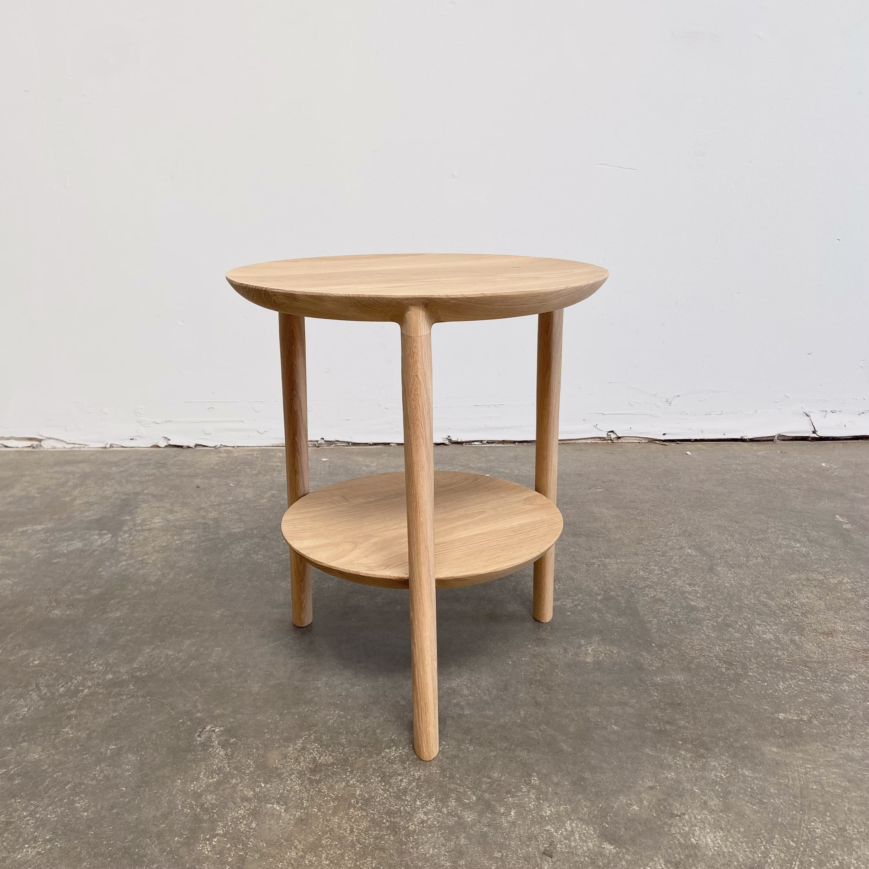 White Oak Modern Side Table
