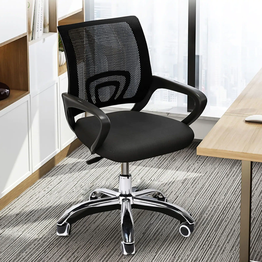 HOME Office Chair Mid-back Ergonomic Desk Chair Computer Chair Lumbar Support Swivel Computer Mesh Chair
