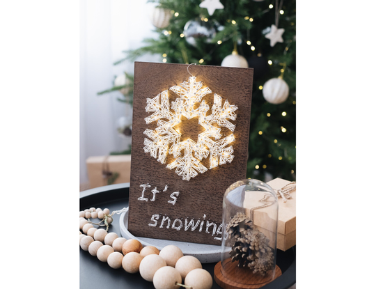 string Art Diy Kit "Snowflake" Diy, Abris Art. Creative Kit