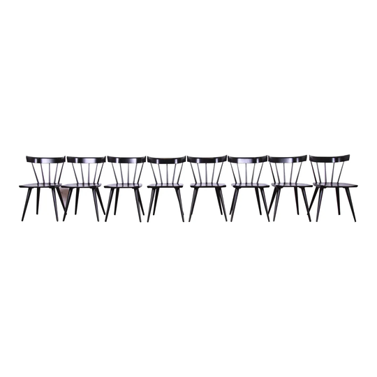 Paul Mccobb Planner Group Mid-Century Modern Spindle Back Dining Chairs, Set Of Eight