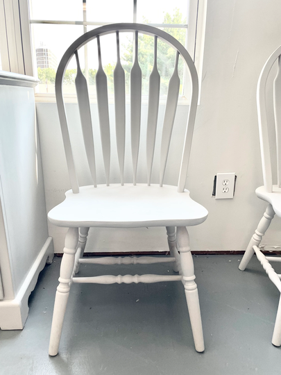 Gorgeous Set Of Vintage White Hand-Painted Chairs | Please Read Description | Price Is For One Chair