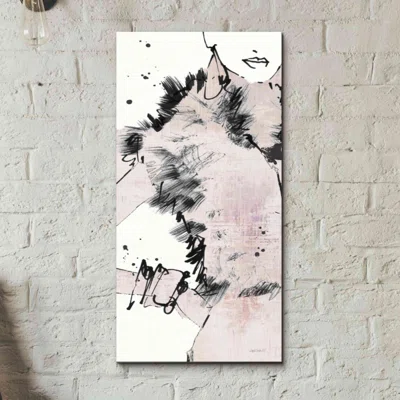 Fashion Strokes VIII Pastel Pink by Anne Tavoletti - Wrapped Canvas Painting Print
