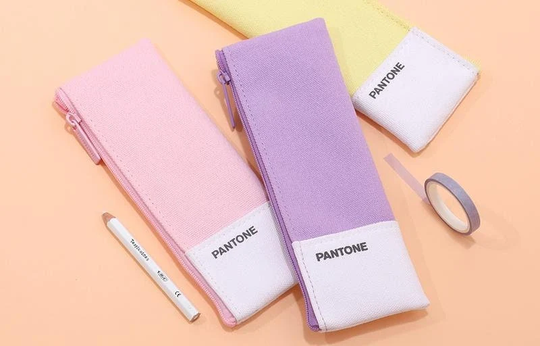 Flat Pencil Case S [5Colors]/Pen Case Pouch Zipper Makeup Pouch, Bag School Supplies Dubudumo