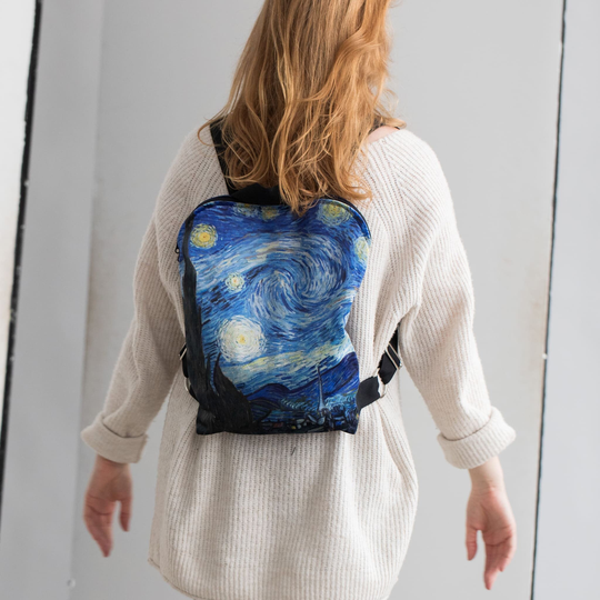 The Starry Night Canvas Backpack | Vincent Van Gogh
