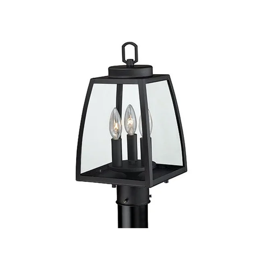Vaxcel Lighting Granville 3 Light Outdoor Post Light with Clear Glass