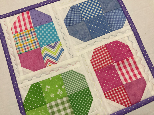 Easter Eggs Quilted Table Topper, Mini Quilt, Egg Runner, Spring Wall Hanging