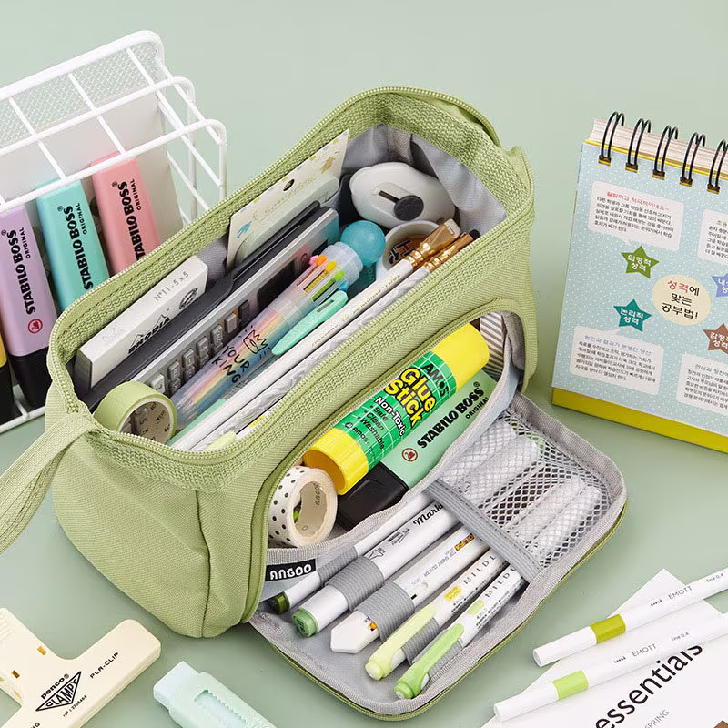 Extra Large Cute Kawaii Pencil Case, Back To School, College & Office Supplies, Make Up Bag, Travel Case