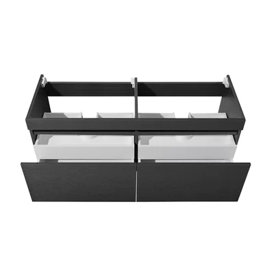 Mezzo Wall Hung 59" Double Bathroom Vanity Base Only