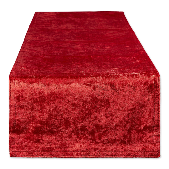 108" Red Velvet Christmas Table Runner