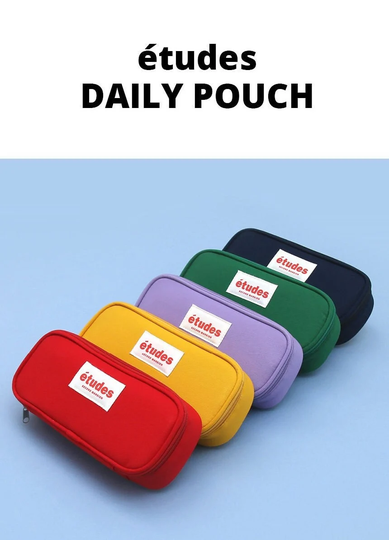 Études Pencil Case [5Colors]/Pen Pouch Zipper Makeup Pouch, Bag School Supplies Office Dubudumo