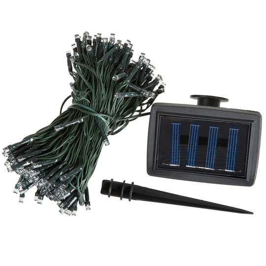 Pure Garden Solar Outdoor String Lights - White