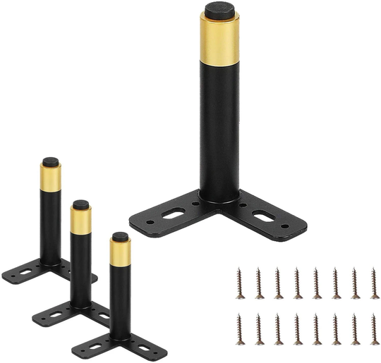 4Pcs Sofa Legs Metal Foot, Furniture Legs, Bed Foot, Bathroom Cabinet Support Tv Raised Foot Pad