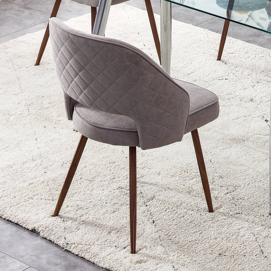Modern Dining Chairs,Linen Accent Chair, Living Room Leisure Chairs, Upholstered Side Chair