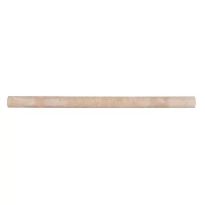 12" x 0.75" Honed Travertine Pencil Liner Tile Trim in Cream