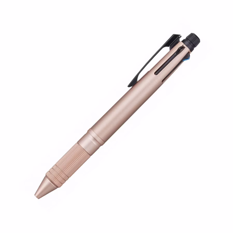 Uni Jetstream Pink Gold Rose Gold Copper 0.5Mm 4&1 Metal 4 Color 0.5mm Ballpoint Multi Pen Pencil Included Body Knock | Msxe5200A