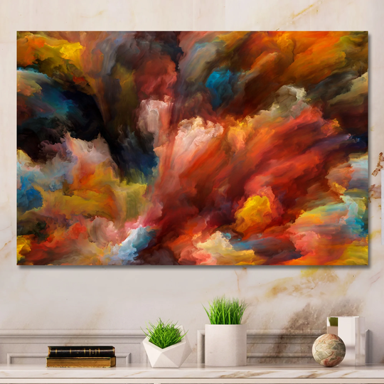 Designart 'Life Of Liquid Color V' Modern Canvas artwork