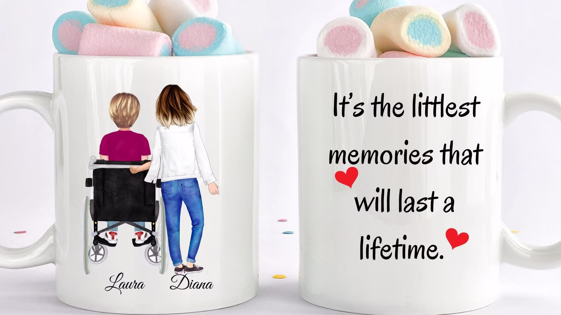 Wheelchair Mug, Disabled Wheel Chair User Gift, Paraplegic, Quadriplegic, Paraplegia, Mobility Aid Disability Pride Friend