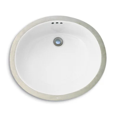 Custom Metal Oval Undermount Bathroom Sink
