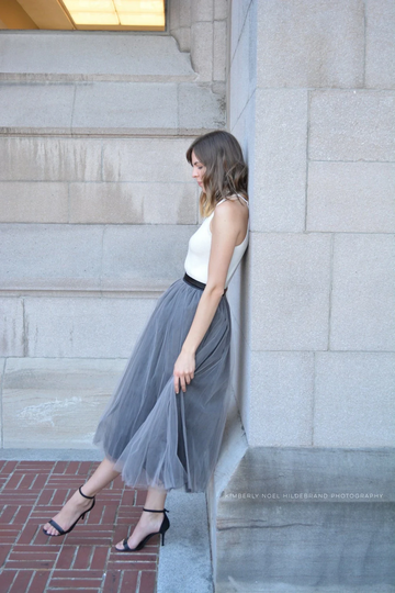 Gray Tulle Skirt Women Bridesmaid Dress Custom Wedding Handmade Tutu Skirts By Breauxsews