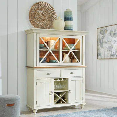 18" Wide 2 Drawer Birch Sideboard