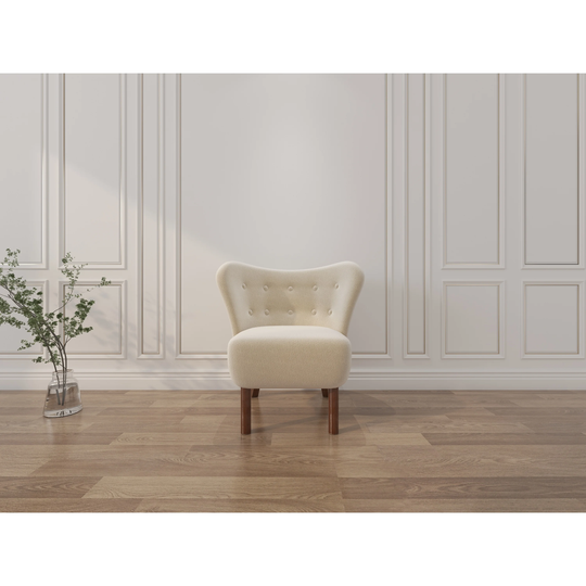 Modern Wingback Tufted Accent Chair