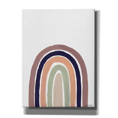 The Modern Rainbow by Rachel Nieman - Wrapped Canvas Painting