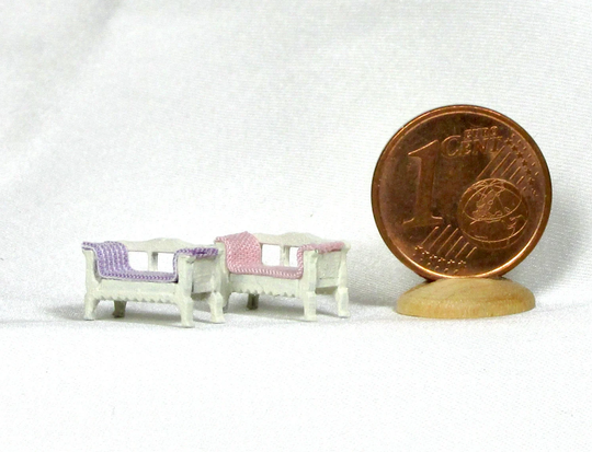 Painted Wooden Sofa, 1/144 Scale, Handicraft Bill