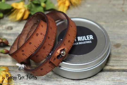 Wrist Ruler - Leather Wristband Knitting -Crochet Sewing Notions Accessories