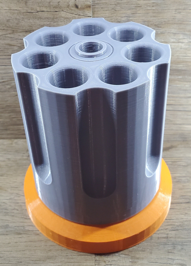 3D Printed Rotating Pencil Holder, Pen Desk Accessories, Revolves, Revolver, Spinning Holder