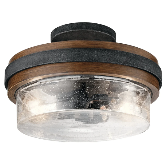 Kichler Lighting Grand Bank Collection 2-light Auburn Stained Semi-Flush Mount