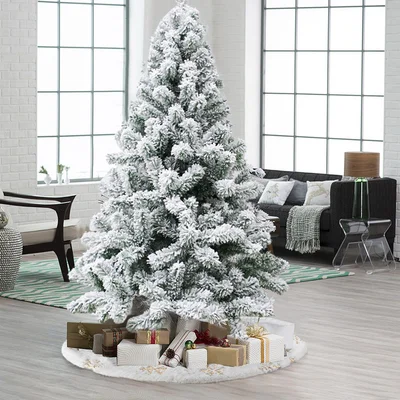 Snow White Pine Flocked/Frosted Christmas Tree
