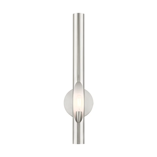 1 Lt Brushed Nickel ADA Single Sconce - brushed nickel light - brushed nickel light