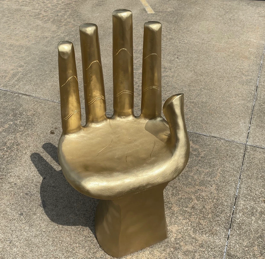 Gilded Wooden Right Hand Chair