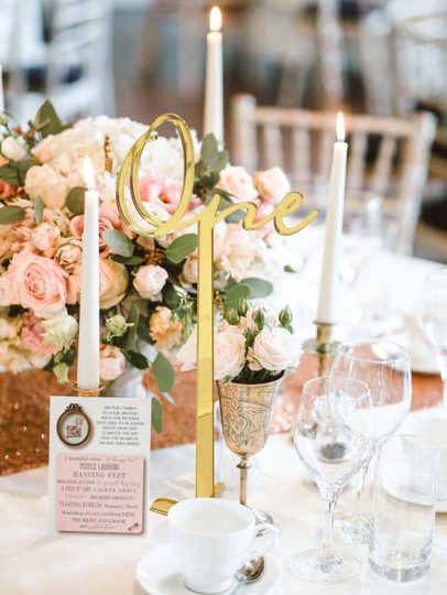 Wedding Table Number, Golden Numbers, Decoration, Signs For Table, Weeding Decoration