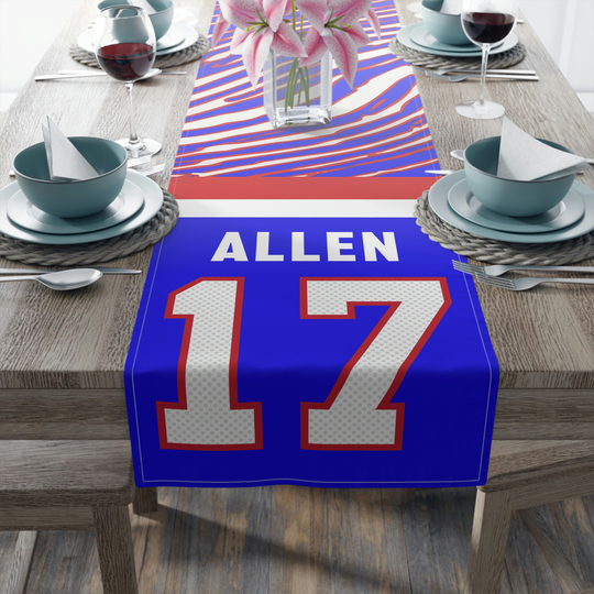 Buffalo Football Josh Allen - Table Runner | Cotton, Poly