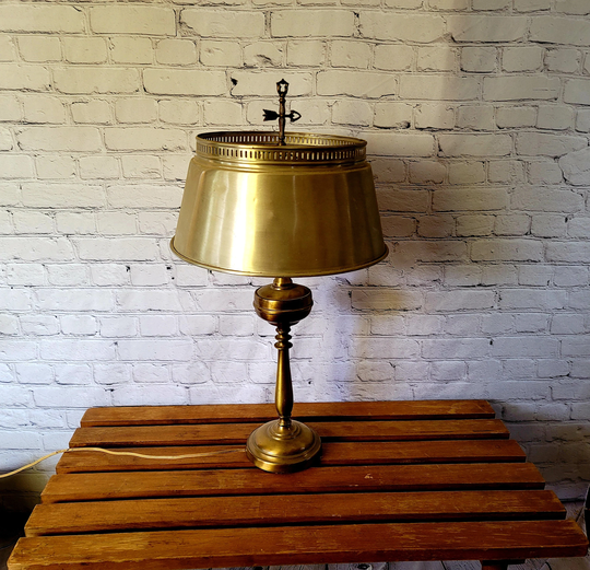 Vintage Toleware Table Lamp