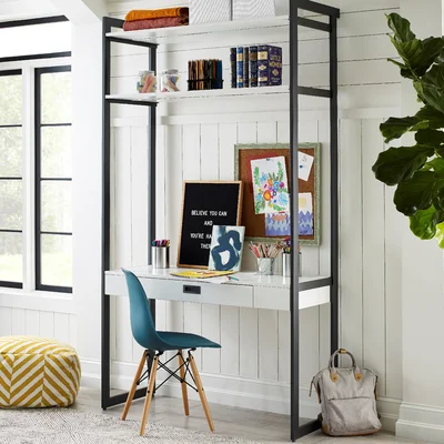 California Closets® The Everyday System™ Standing Desk with Hutch