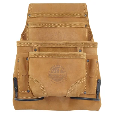10-Pocket Oil Tanned Nail Tool Pouch