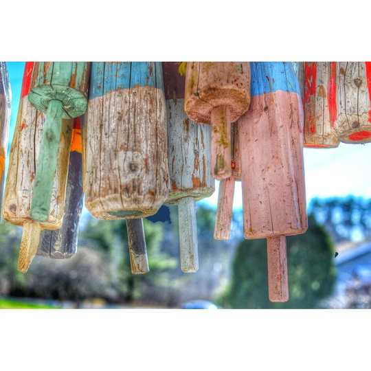 CANVAS Colorful Buoys by Brandi Fitzgerald